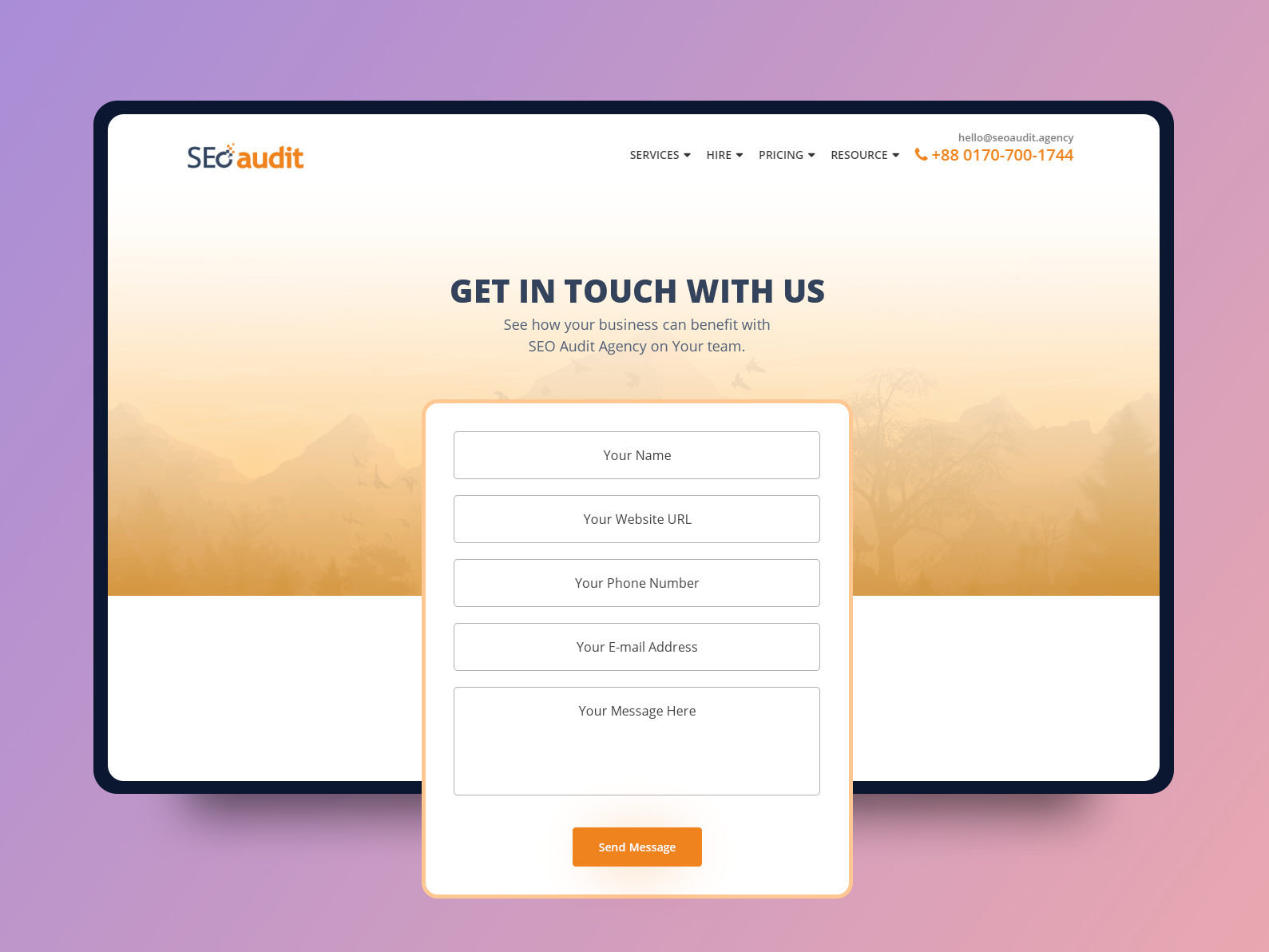 about us page template php