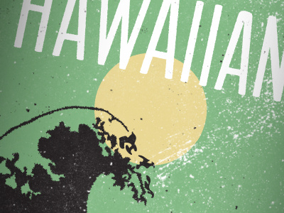 hawaiian grunge hawaiian sun tattoo texture tsunami typography wave waves