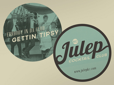 Julep Coasters blue coaster design julep kansas city photography round vintage