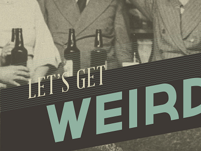 Let's Get Weird design julep menu photography vintage whiskey
