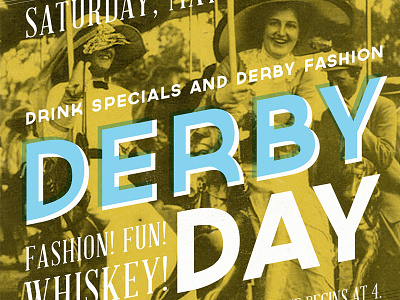 Derby Day Poster cocktails derby fun julep kc poster type vintage whiskey