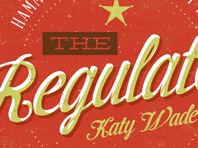 The Regulator Katy Wade badge cocktail design regulator rye script star type whiskey