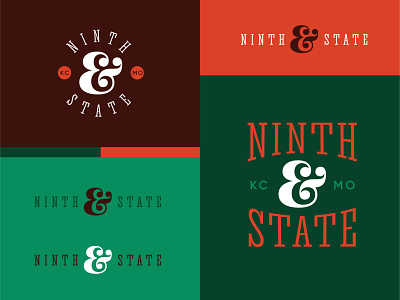 Ninth & State Bar ampersand and bar brandidentity branding cocktails design logo logodesign typography yes