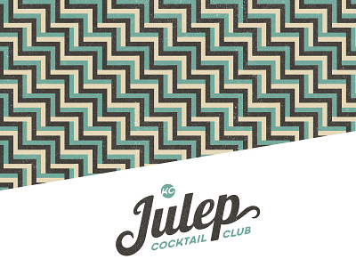Julep Fall Menu club cocktails cover herringbone julep menu pattern whiskey