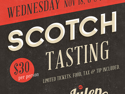 Scotch Tasting bar design julep julepkc liquor scotch typography whiskey