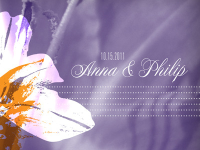 Anna and Phil Wedding design invitations wedding
