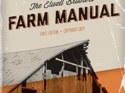 Farm Manual book losttype manual orange typography vintage