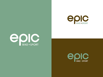epic bike + sport bicycle bike epic identity logo logotype nature outdoors