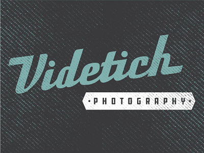Videtich Logo update amplifier business cards logo logotype photography script texture