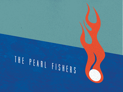 Lyric Opera design fishers flame graphic ocean pearl poster