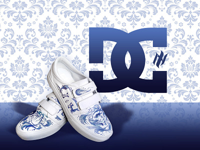 New Icon x DC Shoes art custom art design illustration logo shoes sneakers sport