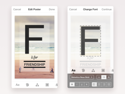 Postr - Edit Poster app edit flat ios iphone minimal poster text typography