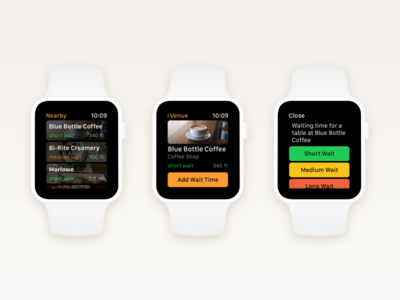 Wait – Add Waiting Time Flow (Apple Watch) app apple watch discover flow minimal time venue wait watchos
