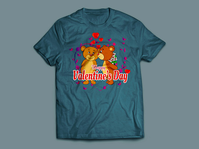 Valentines Day T-Shirt branding brandingdesigne businessbranding design illustration logo typography valentines day t shirt vector
