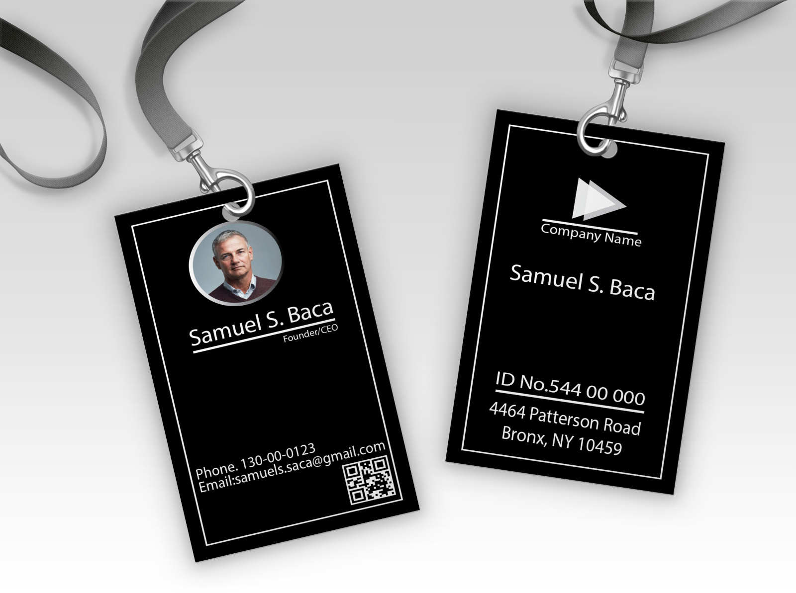 Minimal Id Card Design by Md Ahmed Rubel on Dribbble