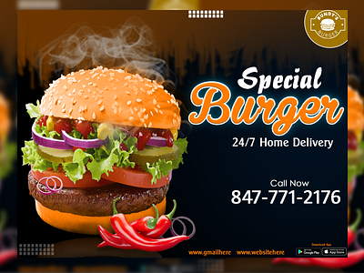 Web Banner, Food Banner, Label Design Billboard Banner