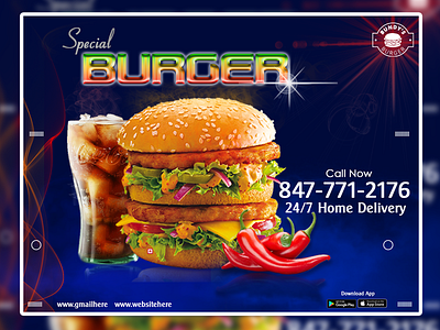 Creative Social Media, Web & Food  Banner  Design