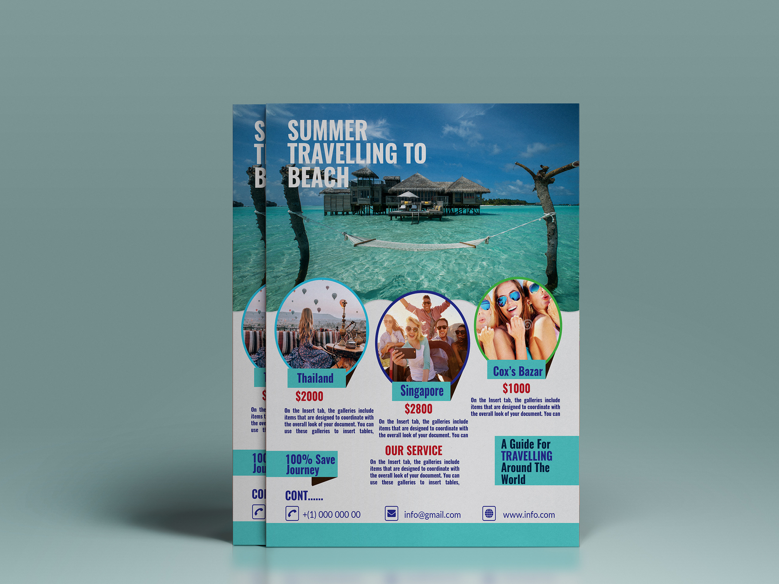 New Mockup 01 Flyer With Travel And Tour By Md Ahmed Rubel On Dribbble