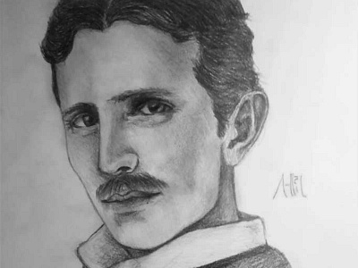 Nikola Tesla Drawing | Sketching | Karakalem