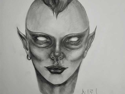 Alien Drawing | Sketching | Karakalem abstractart art charcoal charcoaldrawing creative draw drawings graphic graphics illustration image life love myart paintings pencildrawing pictures portrait realism sketching