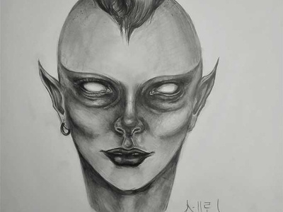 Alien Drawing | Sketching | Karakalem