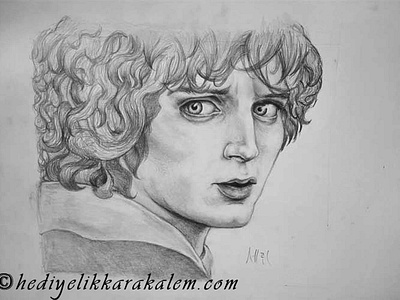 Frodo Baggins Drawing | Sketching | Karakalem abstractart art charcoal charcoaldrawing creative draw drawings graphic graphics illustration image life love myart paintings pencildrawing pictures portrait realism sketching