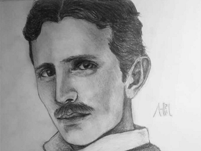 Nikola Tesla Drawing | Sketching | Karakalem abstractart art charcoal charcoaldrawing creative draw drawings graphic graphics illustration image life love myart paintings pencildrawing pictures portrait realism sketching