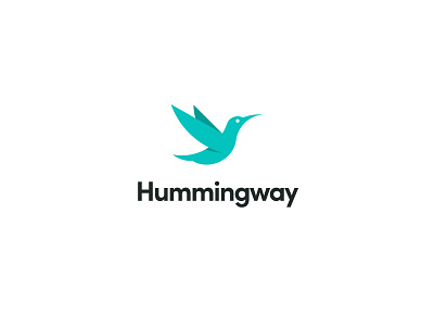 Hummingway Logo Design branding design icon illustration logo typography vector