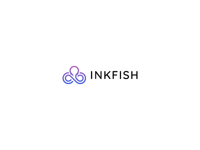 Inkfish Logo Design branding design icon illustration logo typography vector