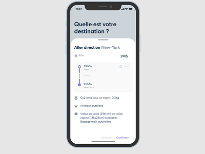 Hyperloop projet - Page trajet app design ui ux web