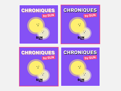 Chroniques by Sun affiche branding design flat interface logo miniature podcast typography ui ux