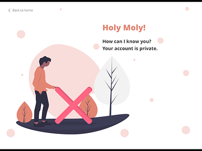 Error - private account