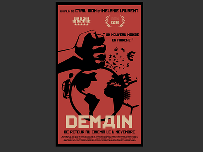 DEMAIN - Movie poster with constructivism theme