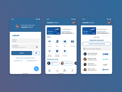 Redesign Mandiri Online - UI/UX Design for Mobile Banking App