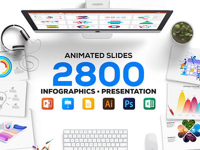 Massive Animated Powerpoint Bundle animated bundle excel google slides icon set illustration infographic isometric keynote powerpoint ppt template presentation vector
