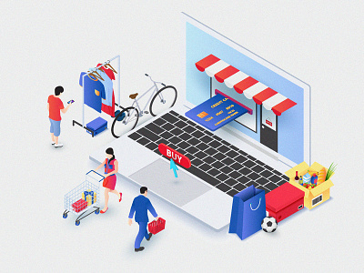 Isometric online shopping