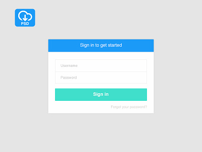 [PSD] Sign in acces free in interface login password psd sign signin signup ui user