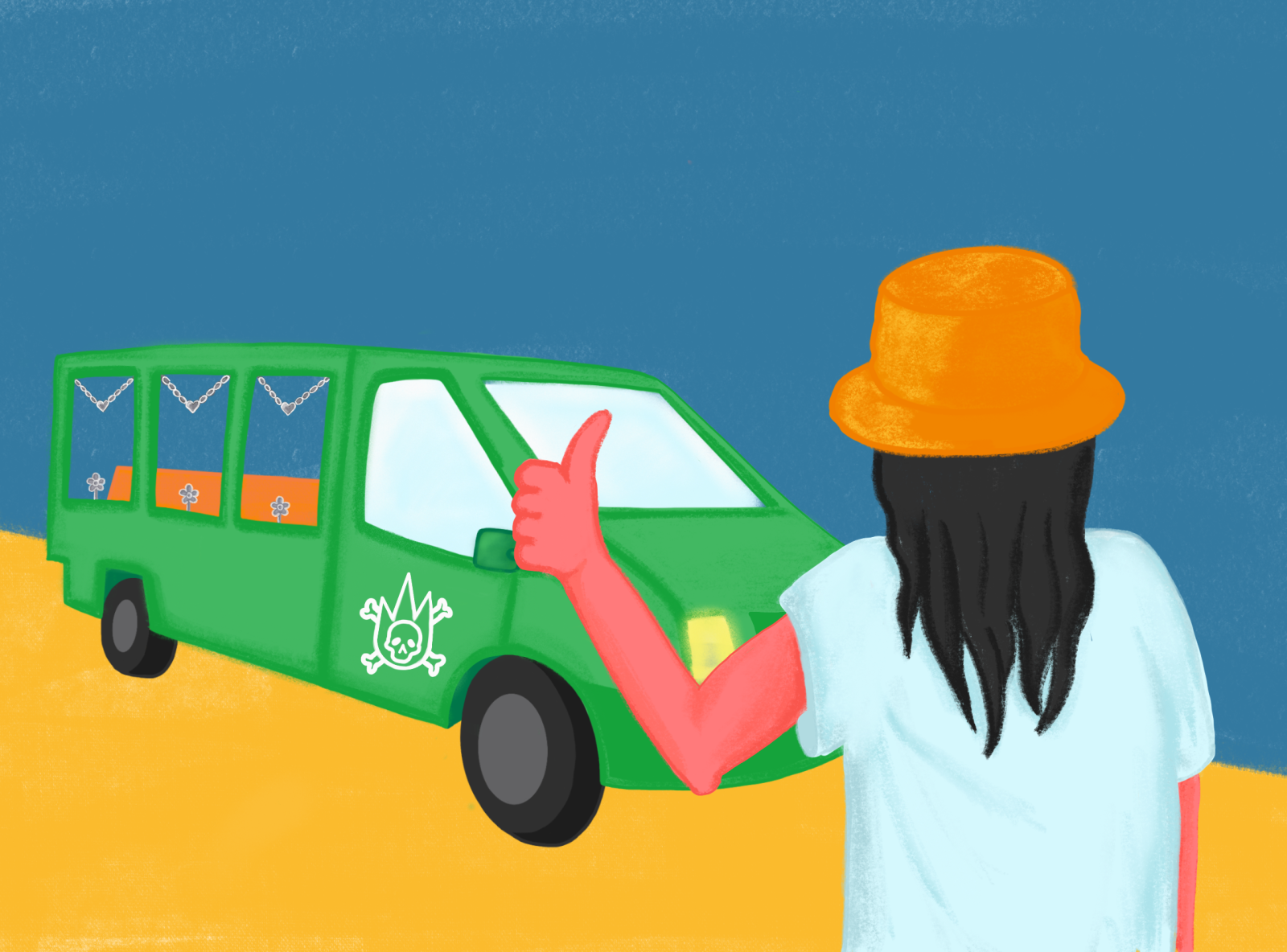 hitchhike-to-death-by-sude-belk-s-on-dribbble