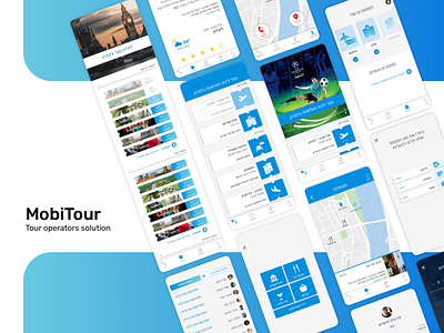 MobiTour app design tour guide uxui design