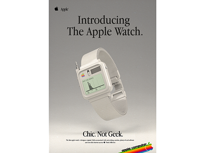THE FIRST APPLE WATCH 3d 3d art adv advert advertising animation apple apple watch branding design illustration type ui ux