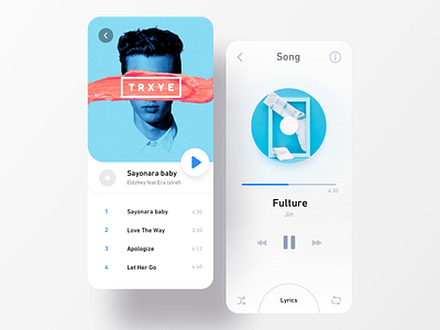 music app design icon illustration ui