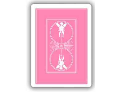 Pink Playing Card