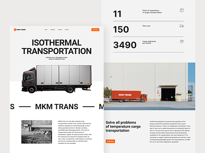 MKM TRANS – CORPORATE WEBSITE cargo corporate design delivery logistic logistics company transport transportation uidesign web design website