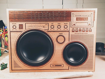 Wooden Boombox