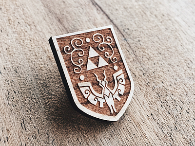 Wind Waker Hero's Shield Wooden Pin