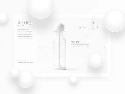 Air Lids air balls depth glass interface lids product design sketch spheres ui ux white