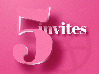 Five Dribbble Invites