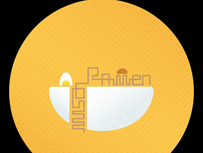 Miso Ramen branding design icon illustration logo