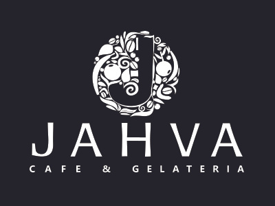 Jahva Cafe bar cafe caribbean design dessert food fruits jamaica kingston logo restaurant typography