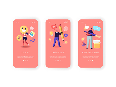 Art Platform Mobile App app art character illustration mobile app